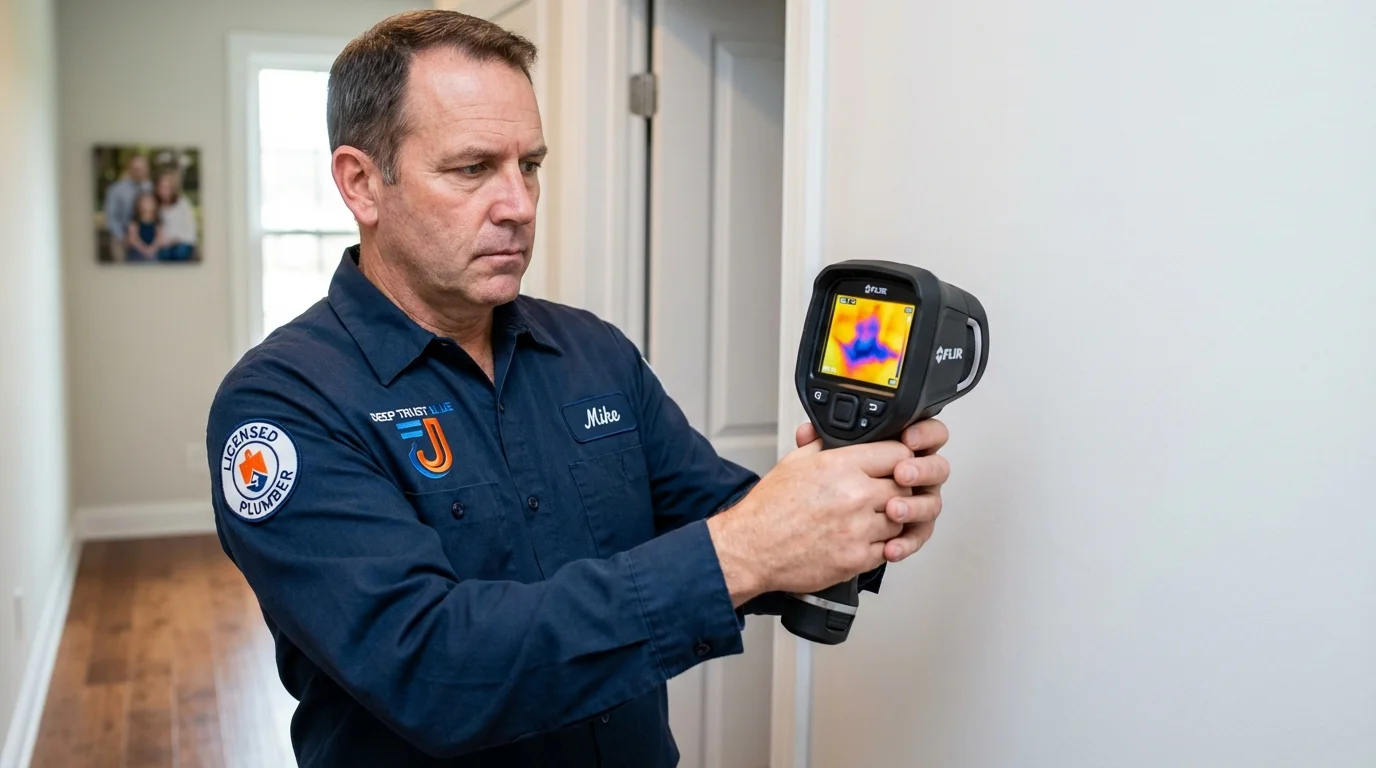 Thermal imaging leak detection by Johns Plumbing LLC in Zapata